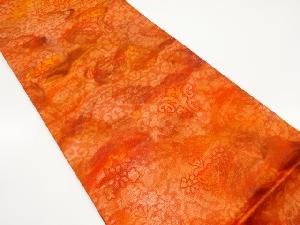 アンティーク　華紋模様織り出し袋帯（材料）